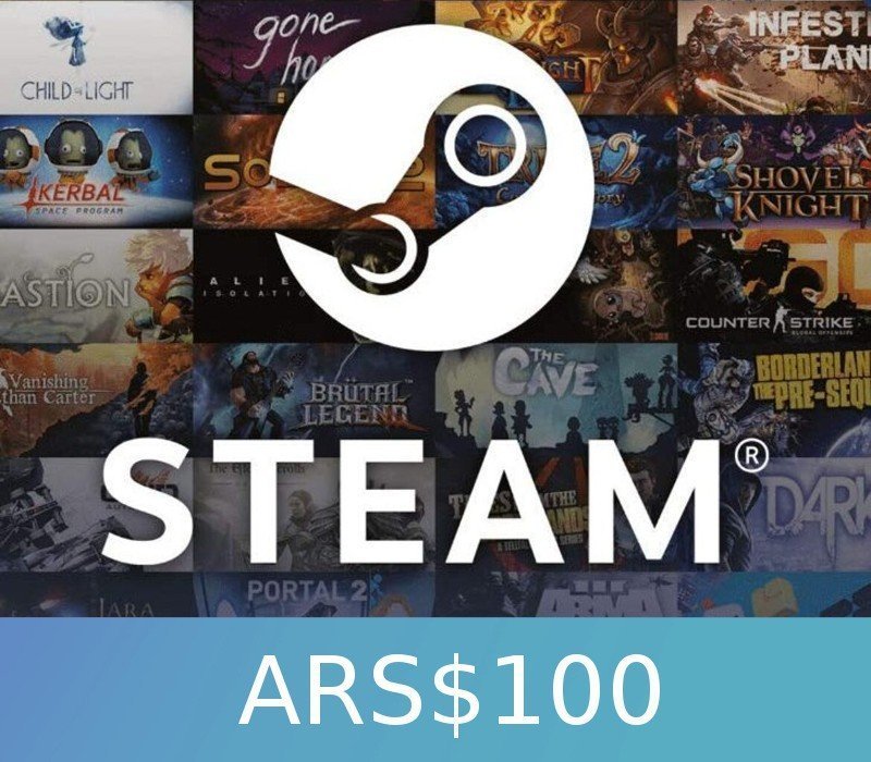 ars1008.jpg Steam Gift Card 100 ARS AR Activation Code - Image 1